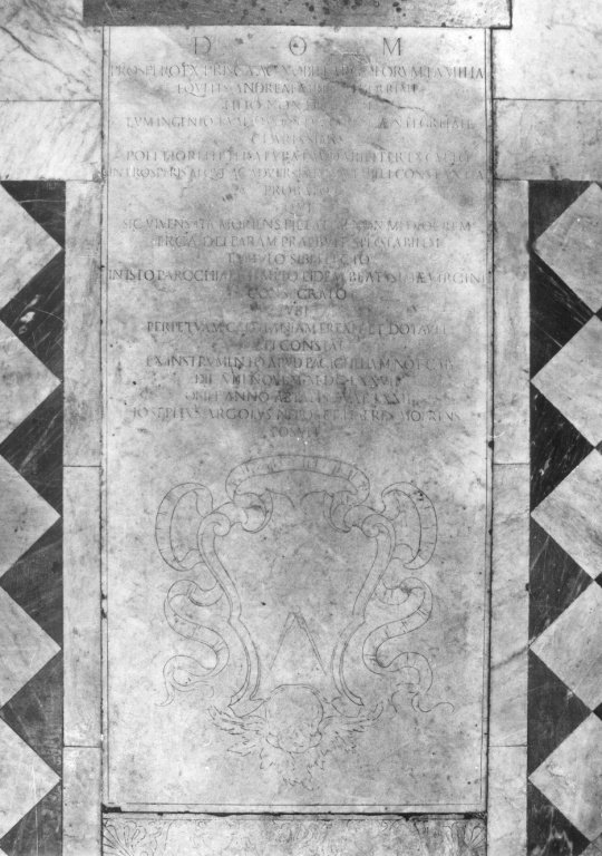 lapide tombale - ambito romano (sec. XVII)